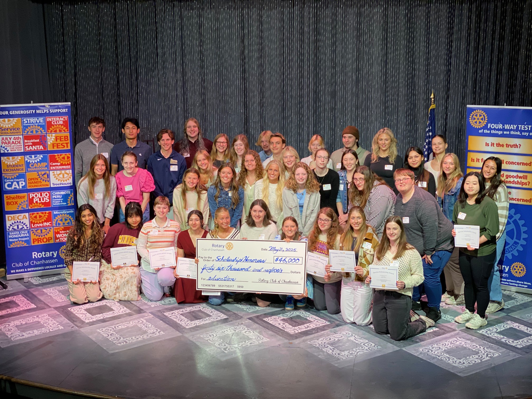 41 Chanhassen Area High School Graduates Receive Chanhassen Rotary Scholarships