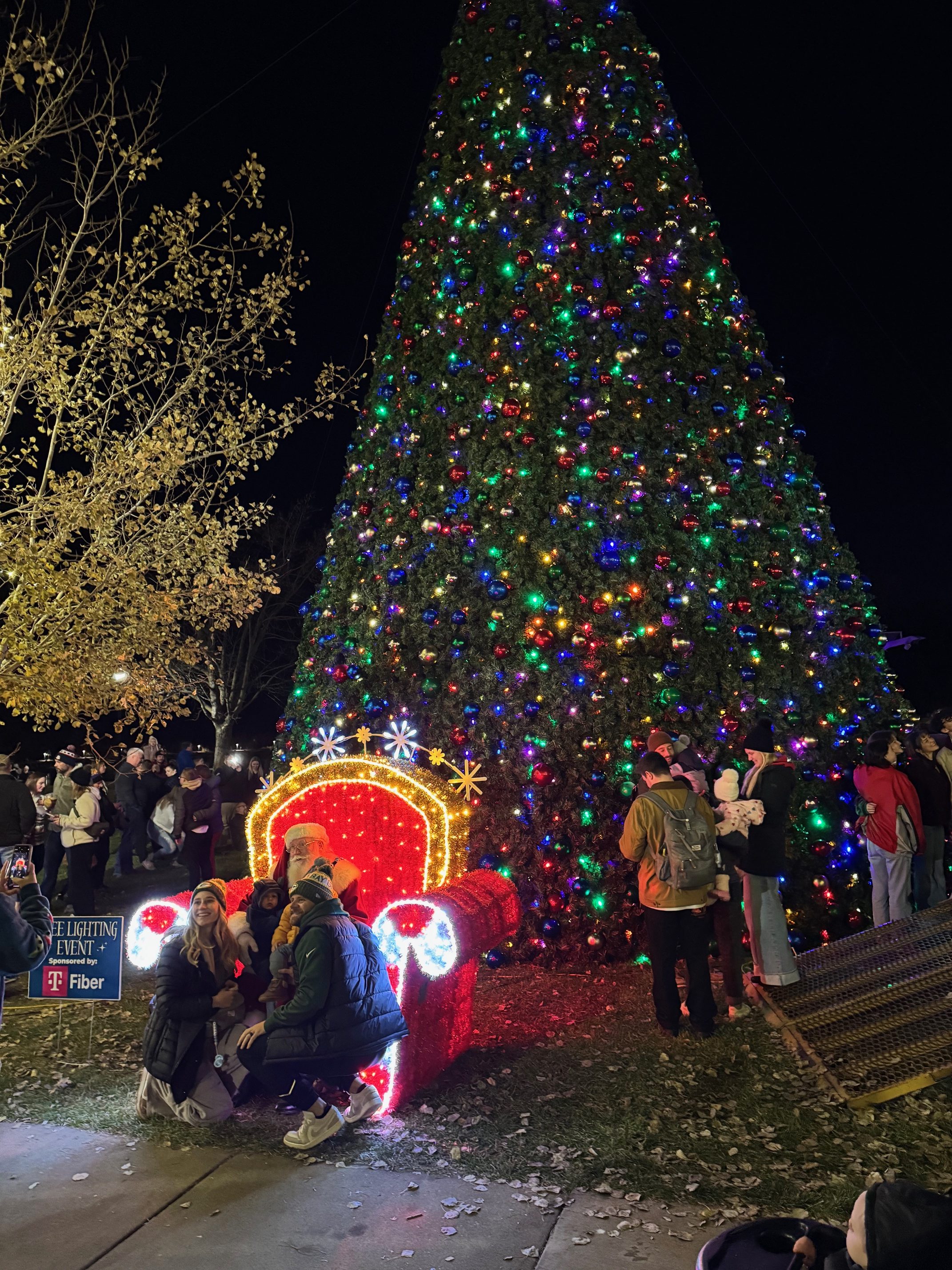 Giant Christmas Tree Now Shining Brightly in Chaska