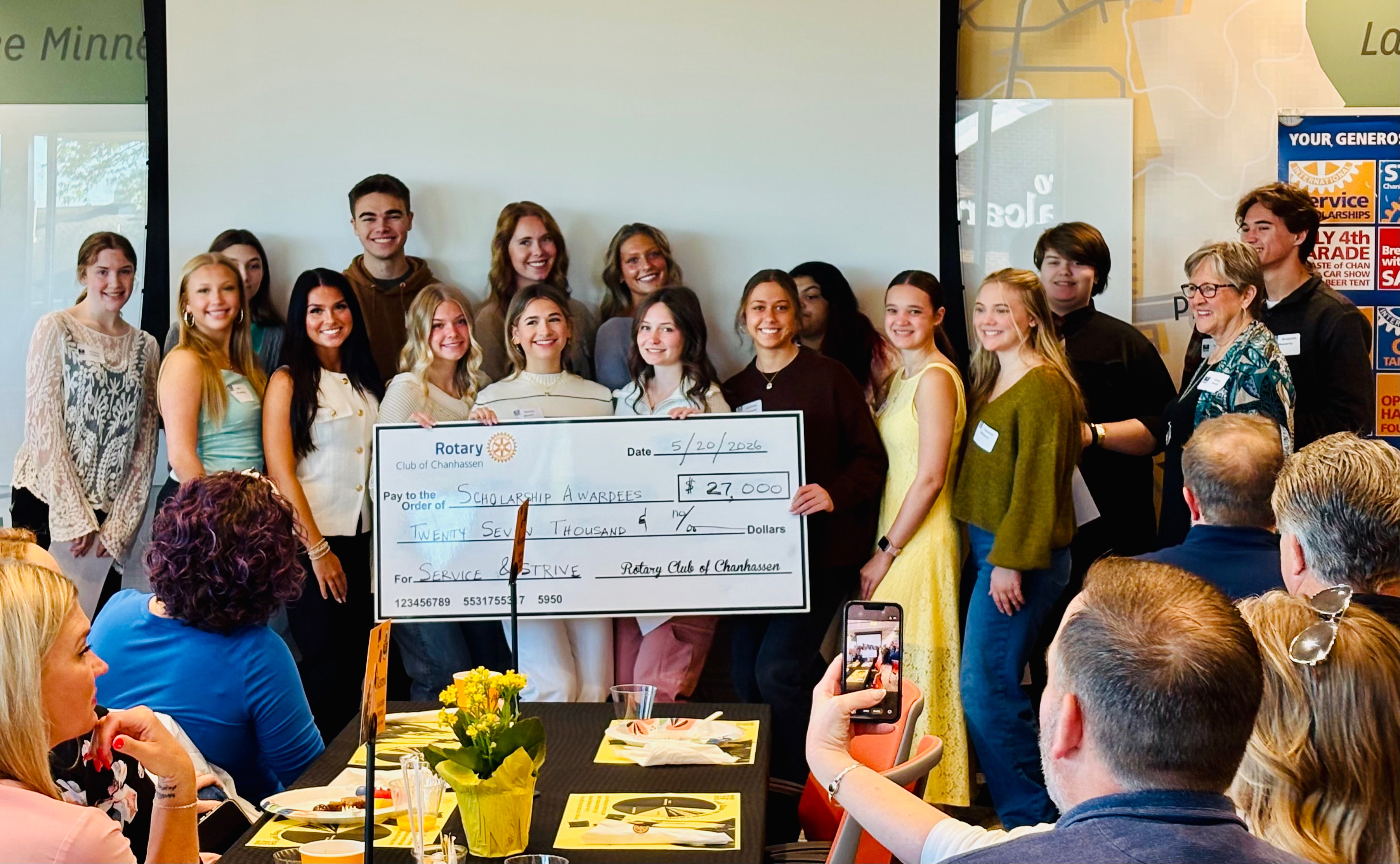 Rotary Club of Chanhassen Awards $27,000 in Scholarships